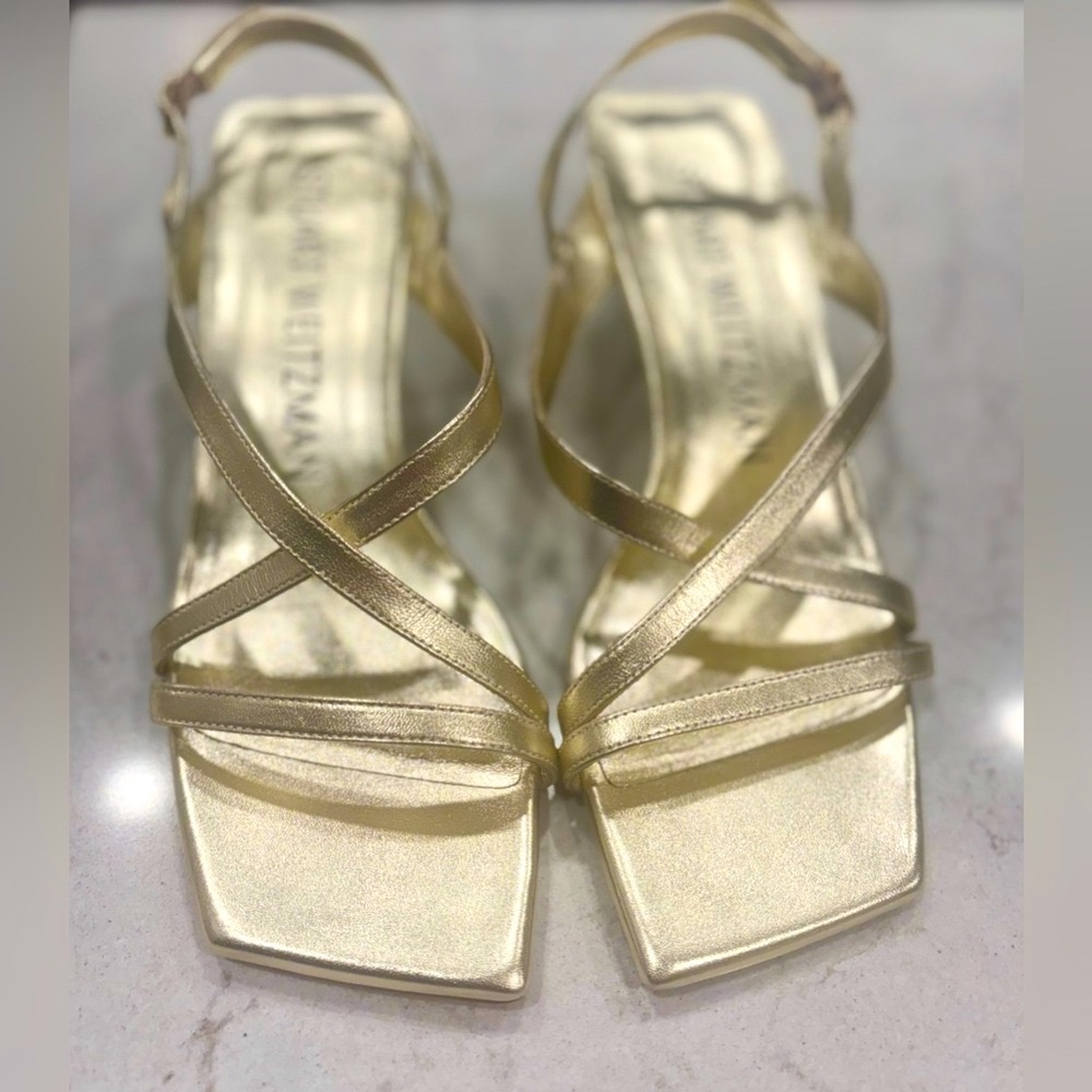 Stuart Weitzman⚜️⭐️Gold Mini Heels